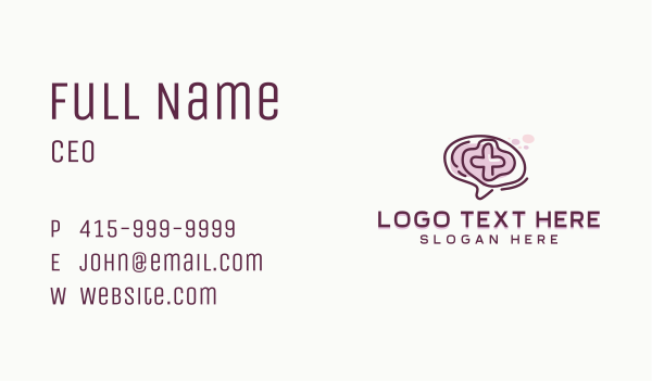 Mental Health Counseling Therapist Business Card Design Image Preview