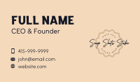 Vintage Cursive Wordmark  Business Card Image Preview