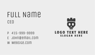 Black Skull King  Business Card Image Preview