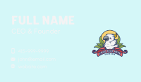 Cute Cockatoo Bird Mascot Business Card Design