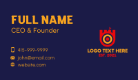 Target Castle Flag  Business Card Design