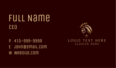 Luxury Fashion Hair Salon Business Card Image Preview
