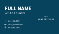 Generic Wave Wordmark Business Card Image Preview