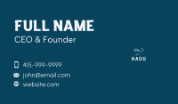 Generic Wave Wordmark Business Card Image Preview