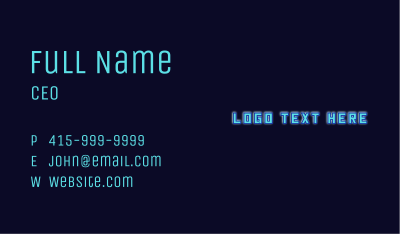 Cyber Gaming Wordmark Business Card Image Preview