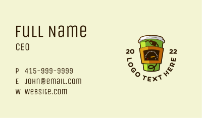 Coffee Cup Fuel  Business Card Image Preview