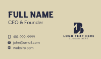 Corporate Finance Letter B  Business Card Design