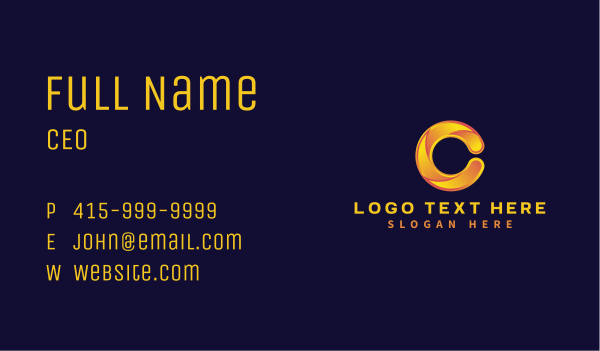 Corporate Creative Media Business Card Design Image Preview