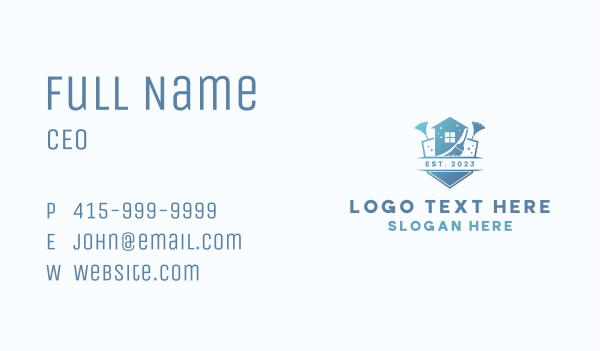 House Broom Cleaning Business Card Design Image Preview