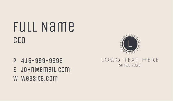 Black Moon Letter  Business Card Design Image Preview