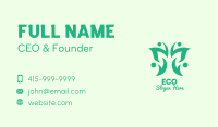 Green Eco Butterfly Business Card Image Preview