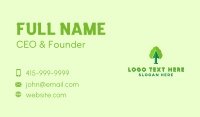 Green Arrow Tree Business Card Image Preview