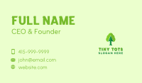 Green Arrow Tree Business Card Design