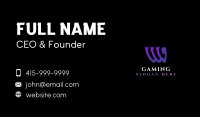 Professional Letter W Business Business Card Design