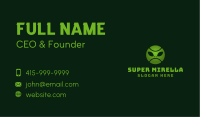 Green Alien Baseball Ball Business Card Image Preview