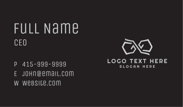 Cyber Gaming Infinity Business Card Design Image Preview