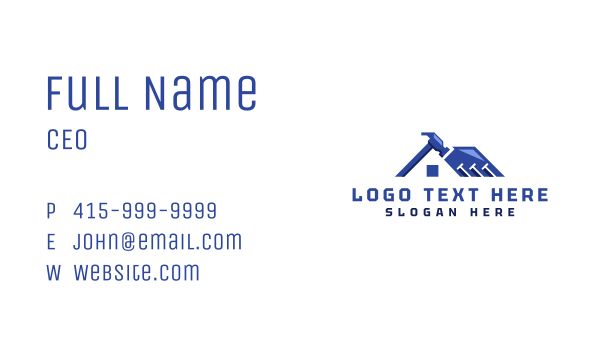 Hammer Nail Carpentry Business Card Design Image Preview