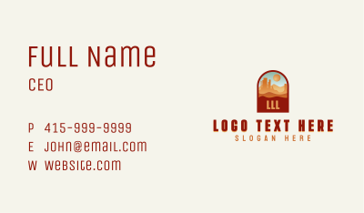 Outdoor Desert Sand Business Card Image Preview
