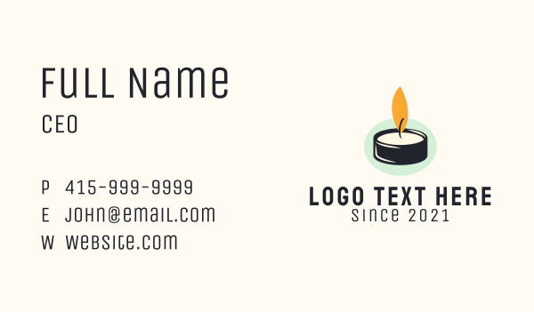 Scented Candle Spa  Business Card Design Image Preview
