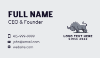 Charging Wild Bull Business Card Preview