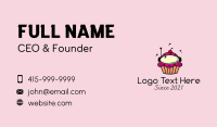 Cupcake Dessert Astronaut Business Card Image Preview