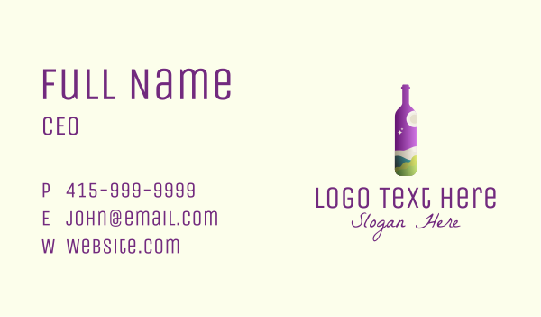 Wine Liquor Travel Business Card Design Image Preview