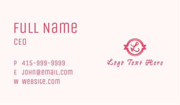 Sweet Candy Letter Business Card Design Image Preview