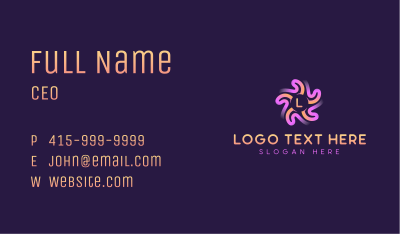 Tech AI Programming Business Card Image Preview