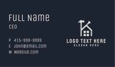 House Renovation Hammer  Business Card Image Preview