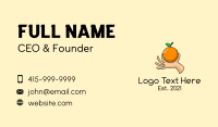 Handpicked Orange Fruit  Business Card Design