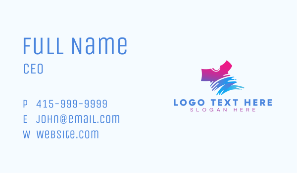 Shirt Paint Printing Business Card Design Image Preview