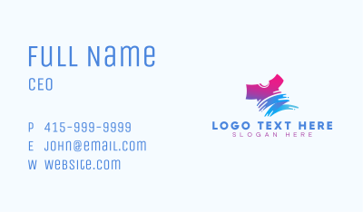 Shirt Paint Printing Business Card Image Preview