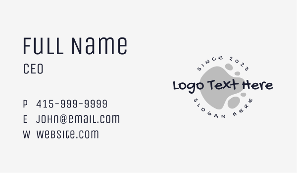 Ink Blob Graffiti Wordmark Business Card Design Image Preview