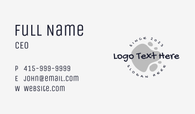 Ink Blob Graffiti Wordmark Business Card Image Preview