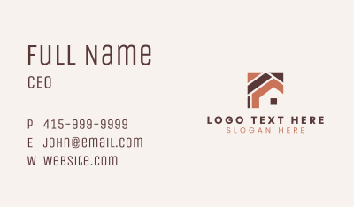 House Floor Tiles Business Card Image Preview