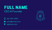 Neon Beer Badge Wordmark Business Card Image Preview