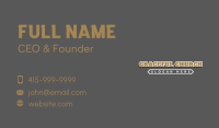 Retro Varsity Wordmark Business Card Image Preview