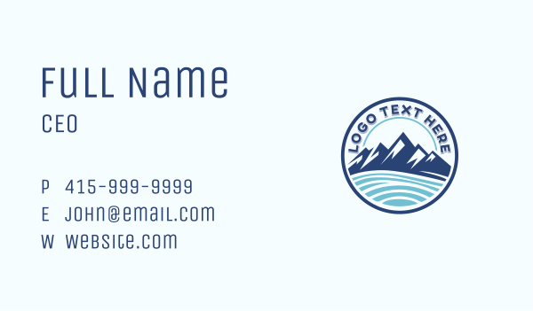 Mountain Outdoor Travel  Business Card Design Image Preview