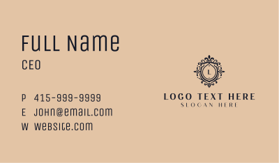 Shield Royalty Boutique Business Card Image Preview