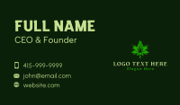 Marijuana Leaf Flame  Business Card Preview