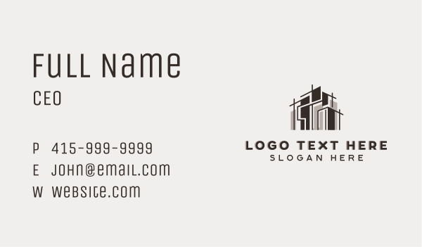 Structure Building Architect Business Card Design Image Preview