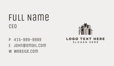 Structure Building Architect Business Card Image Preview