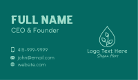 Water Droplet Plant Business Card Image Preview
