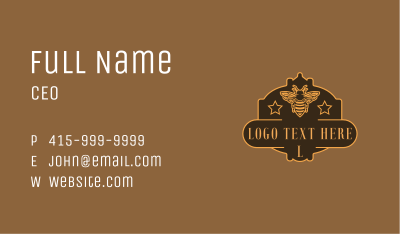 Organic Honey Bee Business Card Image Preview