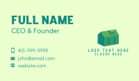 3D Green House Business Card Image Preview
