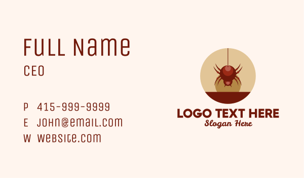Red Spider  Business Card Design Image Preview