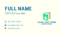 Colorful Marijuana Paper  Business Card Image Preview