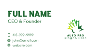 Green Ticket Hand Business Card Image Preview