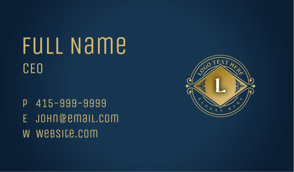 Luxury Hotel Concierge Business Card Design Image Preview
