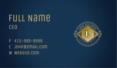 Luxury Hotel Concierge Business Card Image Preview